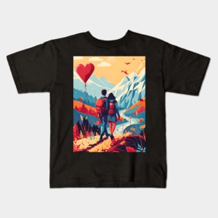 Discover True Romance: Art, Creativity and Connections for Valentine's Day and Lovers' Day Kids T-Shirt